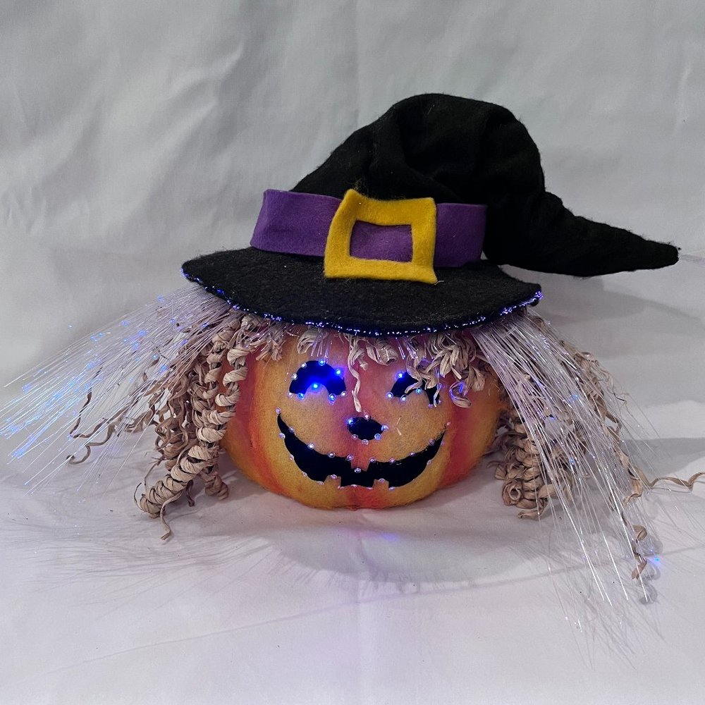 Hairy, Scary, Witchy Jack-O-Lantern